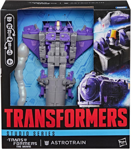 Transformers Studio Series The The Movie Astrotrain, Leader Class 6.75-Inch Converting Action Figure, Robot Toys for Ages 8+