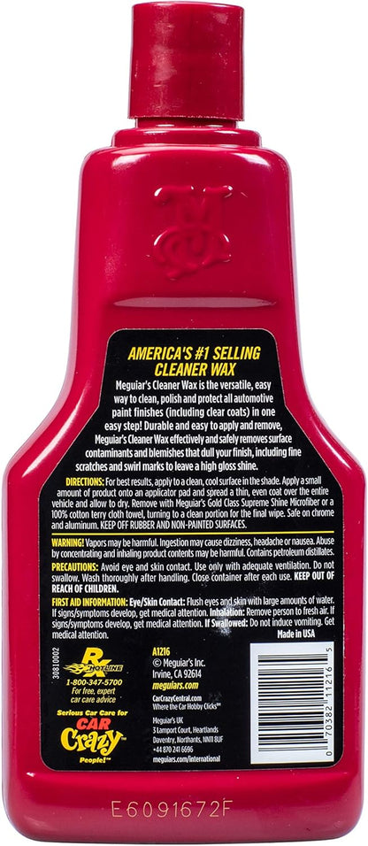 Meguiar's Skoonmaker Vloeibare Motorwas, Maak Skoon, Poleer en Beskerm Maklik om te Gebruik Langdurige Glans - (473 ml)
