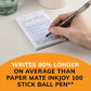 BIC Round Stic Xtra Life Ballpoint Pen, Ultra Long Lasting and Consistent Ink Flow - 60CT Black Ink (Pack of 2)