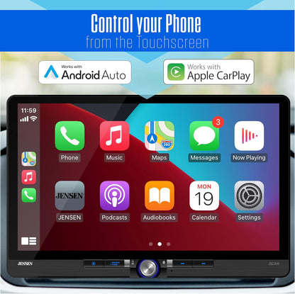 Single & Double DIN 14" Apple CarPlay Android Auto Wired or Wireless Car Stereo | SiriusXM Ready  Bluetooth  Front & Rear Camera Inputs