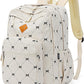 26L Backpack for School, College, and Travel: Corduroy Bookbag with 8 Compartments - Bowknot