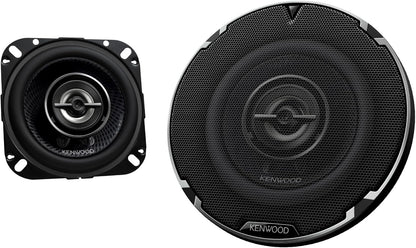 Kenwood KFC-1098RS 4" 2-rigting-motorluidsprekers – 220W piekvermoë, akoestiese klankharmoniseerder, klankveldverbeteraar, maklike installasie
