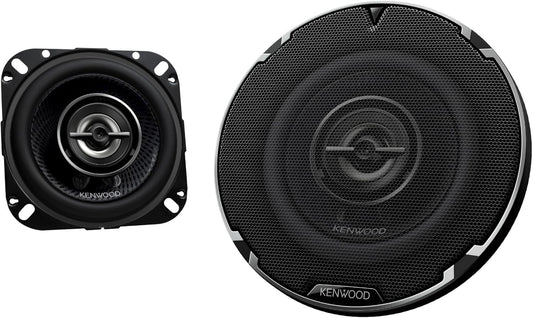 Kenwood KFC-1098RS 4" 2-rigting-motorluidsprekers – 220W piekvermoë, akoestiese klankharmoniseerder, klankveldverbeteraar, maklike installasie