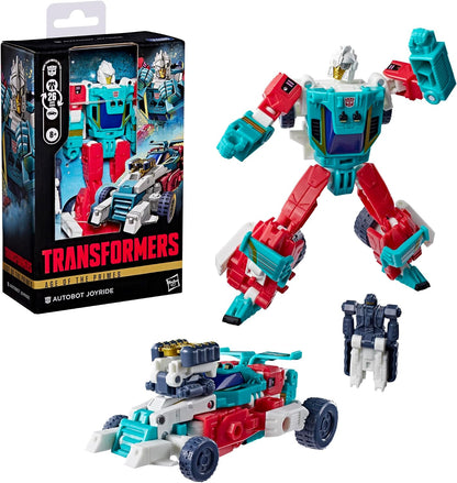 Transformers Age of the Primes Autobot Joyride, Deluxe Class 5.25-inch Converting Action Figure, Robot Toys for Ages 8+
