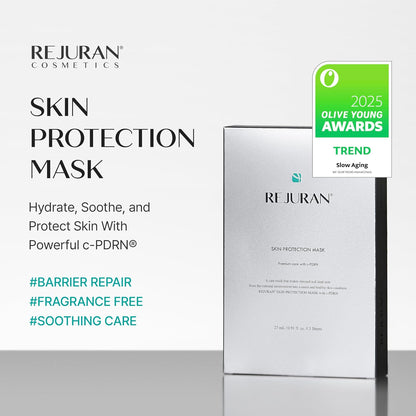 REJURAN Skin Protection Mask, c-PDRN® Soothing Face Mask, 5 Count