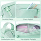 Original High Capacity Pencil Case, Big Pencil Bag Pouch Box Organizer Pen Case, Portable Journaling Supplies with Easy Grip Handle & Loop, Aesthetic Supply for Girls Adults, Mint Green