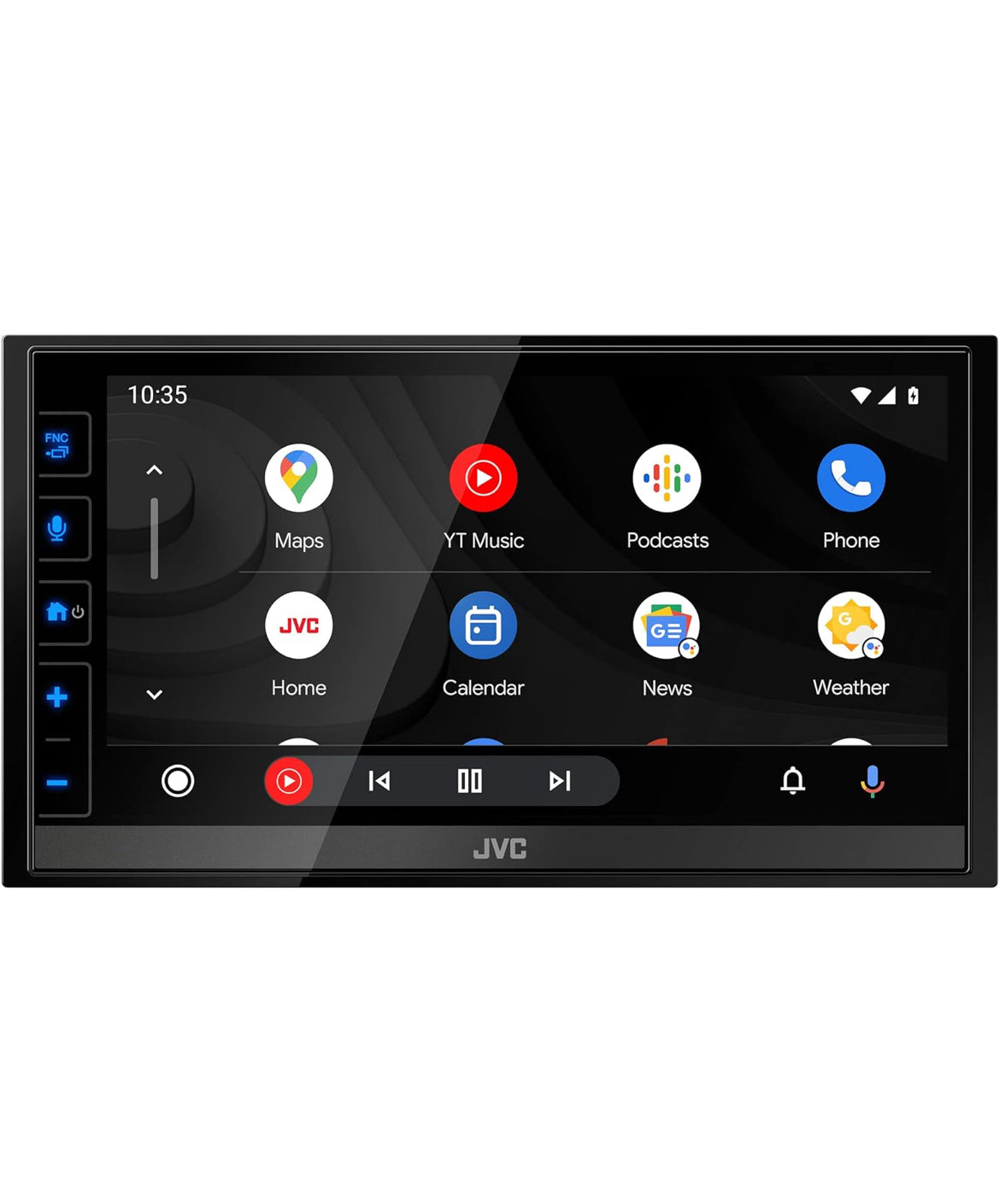 JVC KW-M780BT Apple CarPlay Android Auto Digitale Mediaspeler, Dubbel DIN, 6.8 Duim LCD-raakskerm, AM/FM, Bluetooth, MP3-speler, USB-poort, iDatalink Maestro, SiriusXM, Klas D Versterker, Motorradio