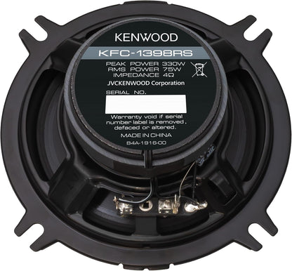 Kenwood KFC-1398RS 5-1/4" 2-rigting-motorluidsprekers – 330W-spitskrag, akoestiese klankharmonisering, klankveldverbeteraar, maklike installasie