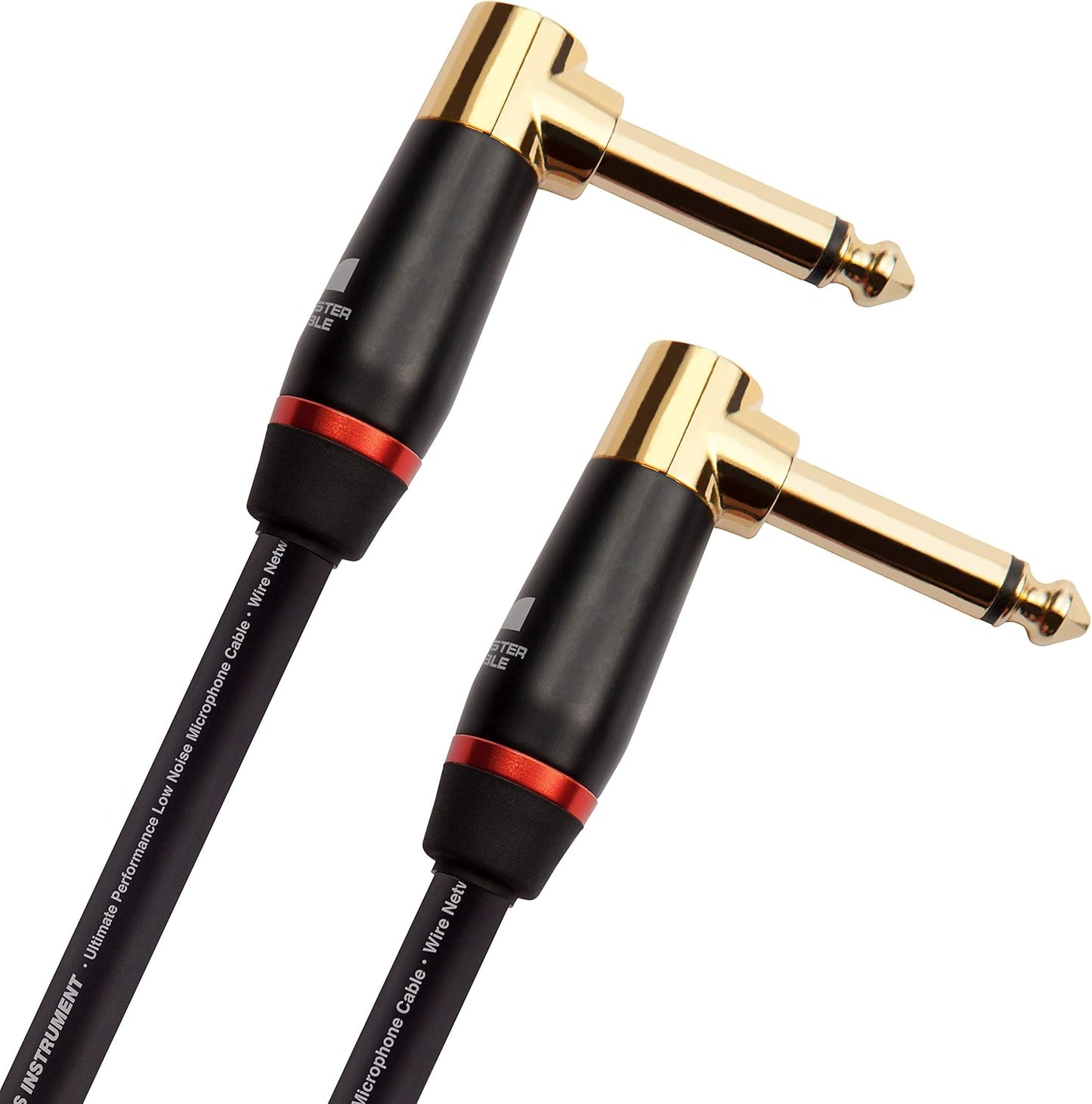 Monster Prolink Bass 8" Right Angle Instrument Cable (MBASS2-0.75DAWW)