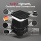 Monster Solar X Speaker - Bluetooth Wireless Solar Powered 360 Degree Sound with LED, Easy Connect, 8 Hours of Playtime and 30W Bass