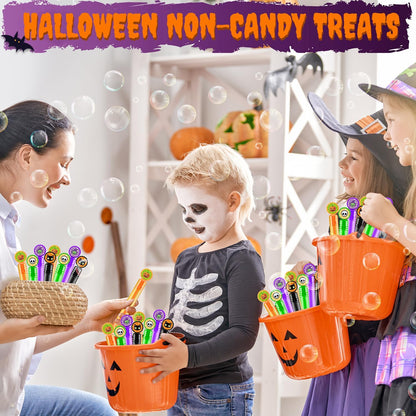 32-200 PCS Halloween Mini Bubbles Toys, Boo Basket Gift Bag Fillers Toddler