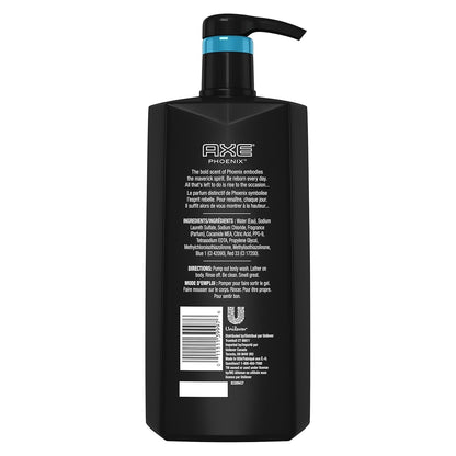 AXE Body Wash for Men, Phoenix  XL Clean + Cool - with Pump (28 oz)