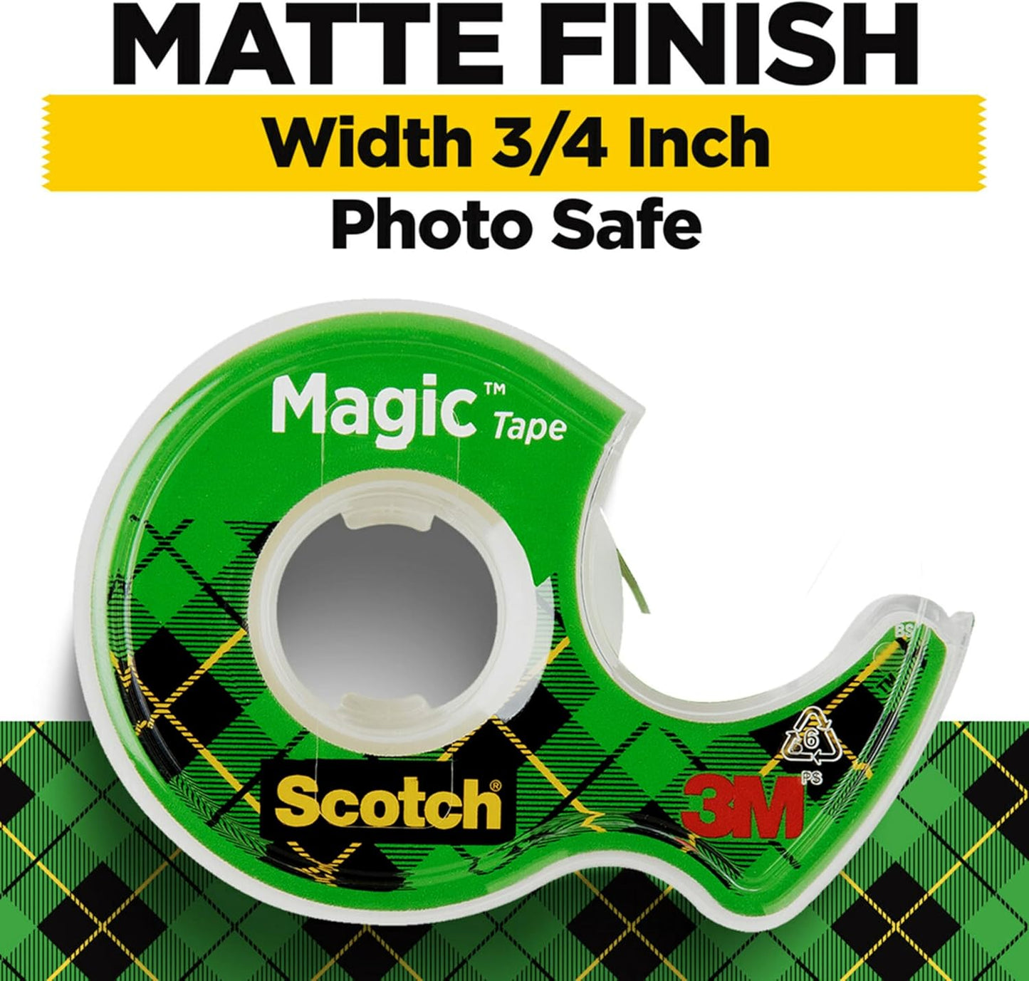 Scotch Magic Tape, Invisible, Home Office Supplies and Back to School Supplies for College and Classrooms, 6 Rolls with Dispensers