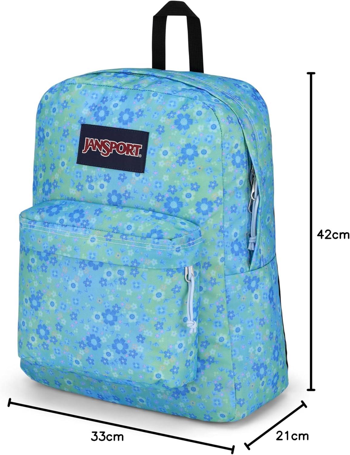 JanSport SuperBreak One Backpacks - Durable, Lightweight Bookbag with 1 Main Compartment, Front Utility Pocket with Built-in Organizer - Premium Backpack, Baby Blossom Blue