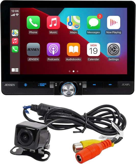 8" Single / Double DIN  Apple CarPlay Android Auto Wired or Wireless Touchscreen Car Stereo Radio Bluetooth | USB Charge | Backup Camera Included