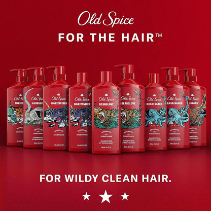 Old Spice MambaKing 2-in-1 Shampoo and Conditioner Set for Men - Berry Scent w/ Amber Base Notes (Twin Pack)
