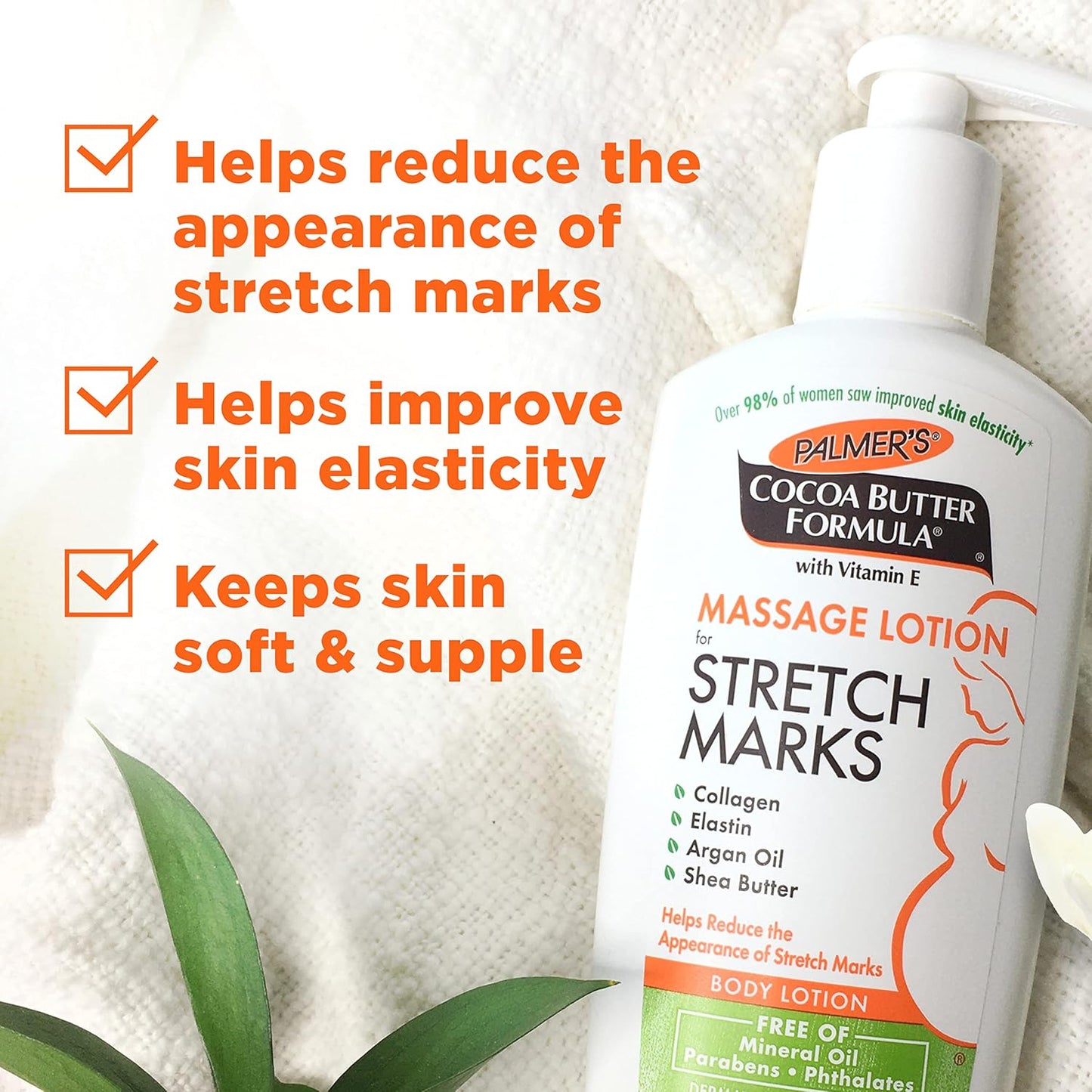 Palmer's Stretch Mark Care Body Lotion + Body Oil Bundle, Cocoa Butter Formula w/ Vitamin E Skin Care