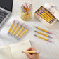 54 Pcs Back to School Teachers Pens Bulk Teacher Appreciation Gifts Inspirational Yellow Retractable Ballpoint Pens for Coworker Staff Thank You Gifts Office Writing Stationary Supplies