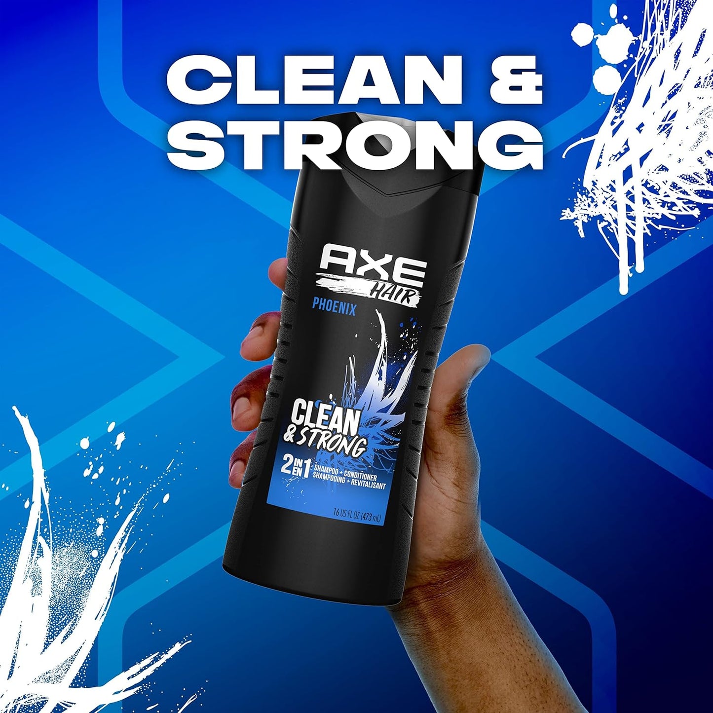 AXE 2 in 1 Shampoo and Conditioner Phoenix  - Clean and Strong (16 oz)