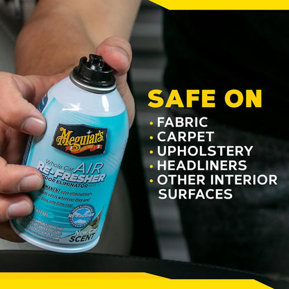 Meguiar's Heelmotor Lugverfrisser Reukverwyderaarsproei – Nuwe Motorgeur (57g)