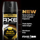 AXE Fine Fragrance Collection Body Spray Black Vanilla 72 Hour Freshness Aluminum Free - 2.9 oz (Pack of 3)