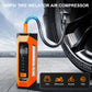 Car Jump Starter with Air Compressor 6000A, 800 Lumen LED Light and 180PSI Portable Battery Jump Box (9L Gas or 8L Diesel),12V Auto Tire Inflator Jumper Starter Combo with LCD Display (Orange)
