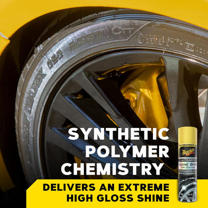 Meguiar's Ultimate Insane Shine Bandbedekking Blywende Natvoorkoms Swart Glans Uiteindelike Beskerming (443 ml)