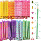 200 Pcs Scented Pencils Bulk for Kids Inspirational Cute Fun Wood Smelly Pencils with Erasers
