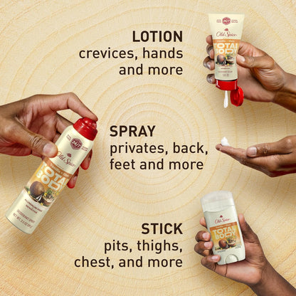 Old Spice Whole Body Deodorant Spray for Men, Aluminum Free - Vanilla + Shea Scent Dermatologist Tested 3.5 oz (2PK)