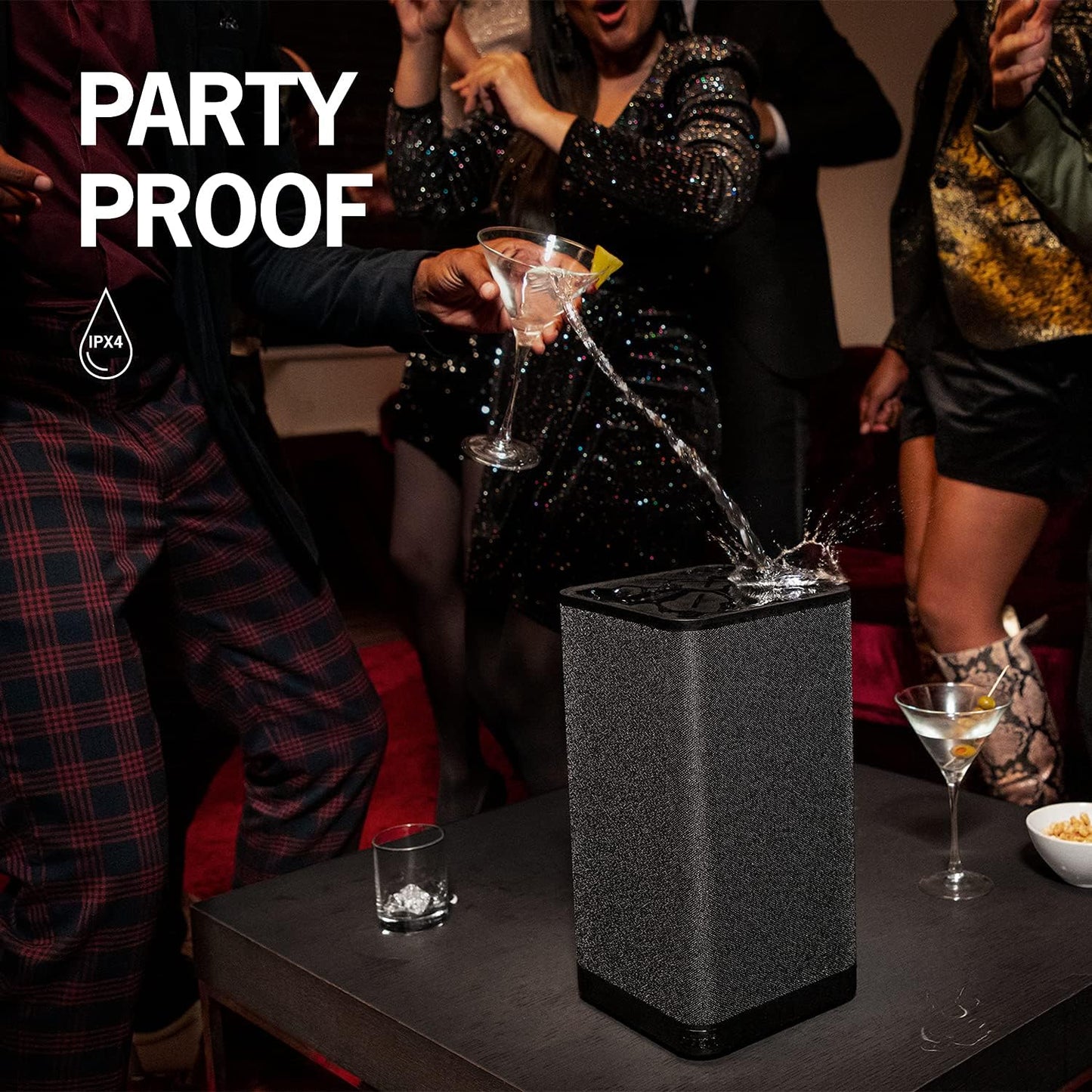 Ultimate Ears Hyperboom Portable & Home Wireless Bluetooth Speaker, Loud Speaker, Big Bass, Water Resistant IPX4, 150 Ft Range – Black