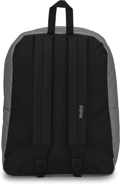 JanSport SuperBreak One Backpacks - Durable, Lightweight Bag with 1 Main Compartment, Front Utility Pocket with Built-in Organizer - Premium Backpack, Graphite Grey