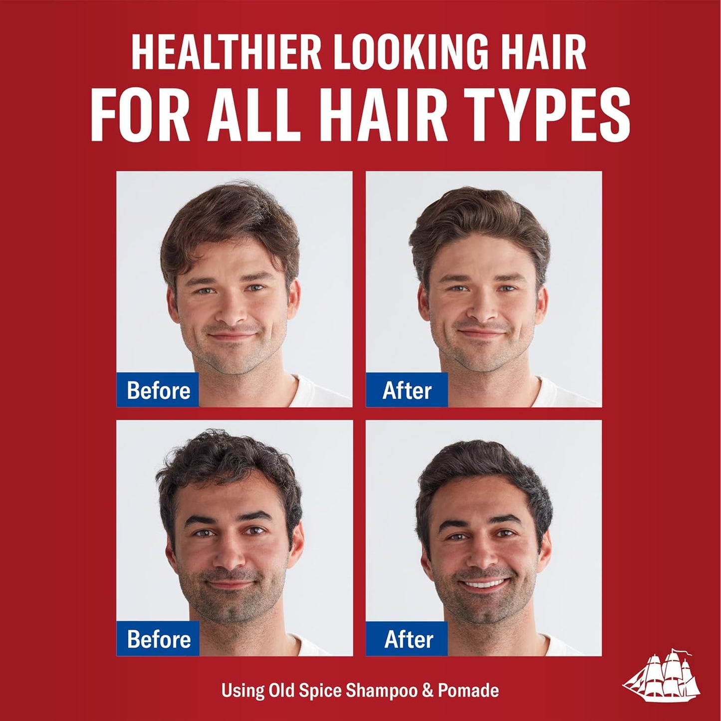 Old Spice Hair Pomade for Men, Medium Hold, Low Shine, Hair Styling (Twin Pack)