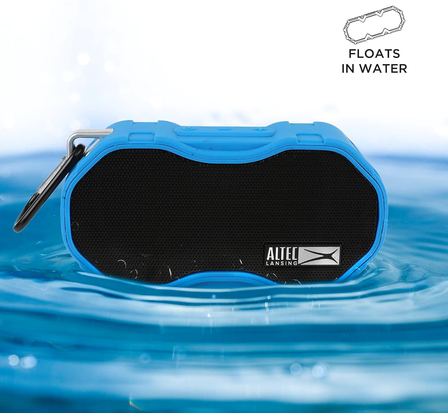 Altec Lansing Baby Boom XL - Waterdigte Bluetooth-luidspreker, Draadloos en Draagbaar vir Reis en Buiteluggebruik, Diep Bas en Harde Klank, 1 Pak, Blou