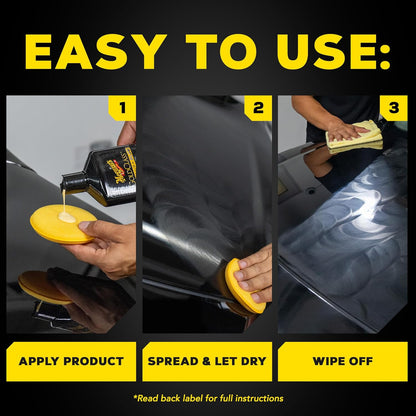 Meguiar's Gold Class Carnauba Plus Premium Vloeibare Was Motorbesonderhede Kit met Suiwer Carnauba Wasmengsel en 'n Skuim (16 Oz)