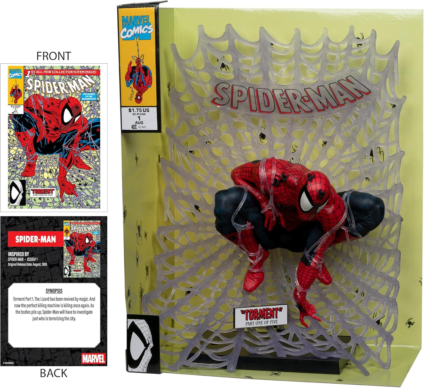 McFarlane Toys - Marvel Spider-Man Scale Collectible with Scene (Spider-Man )