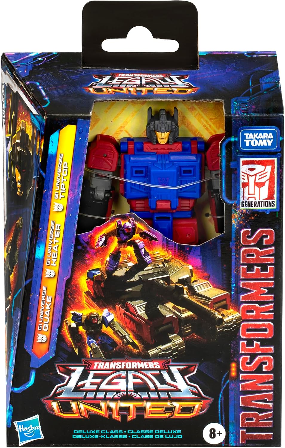 Transformers Legacy United Deluxe Class G1 Universe Quake, 5.5-inch Converting Action Figure, for Boys and Girls Ages 8+