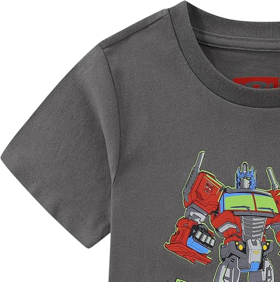 Transformers Optimus Prime Decepticon Boys Halloween Short Sleeve T-Shirt for Big Kids