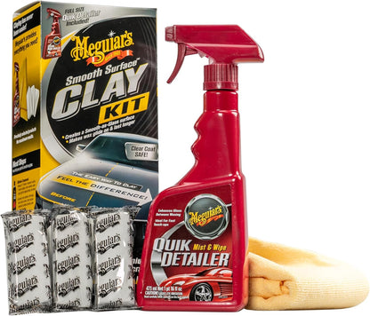 Meguiar's Gladde Oppervlak Klei-stel, Veilig en Maklik Motorafklei vir Gladde - Glasafwerking