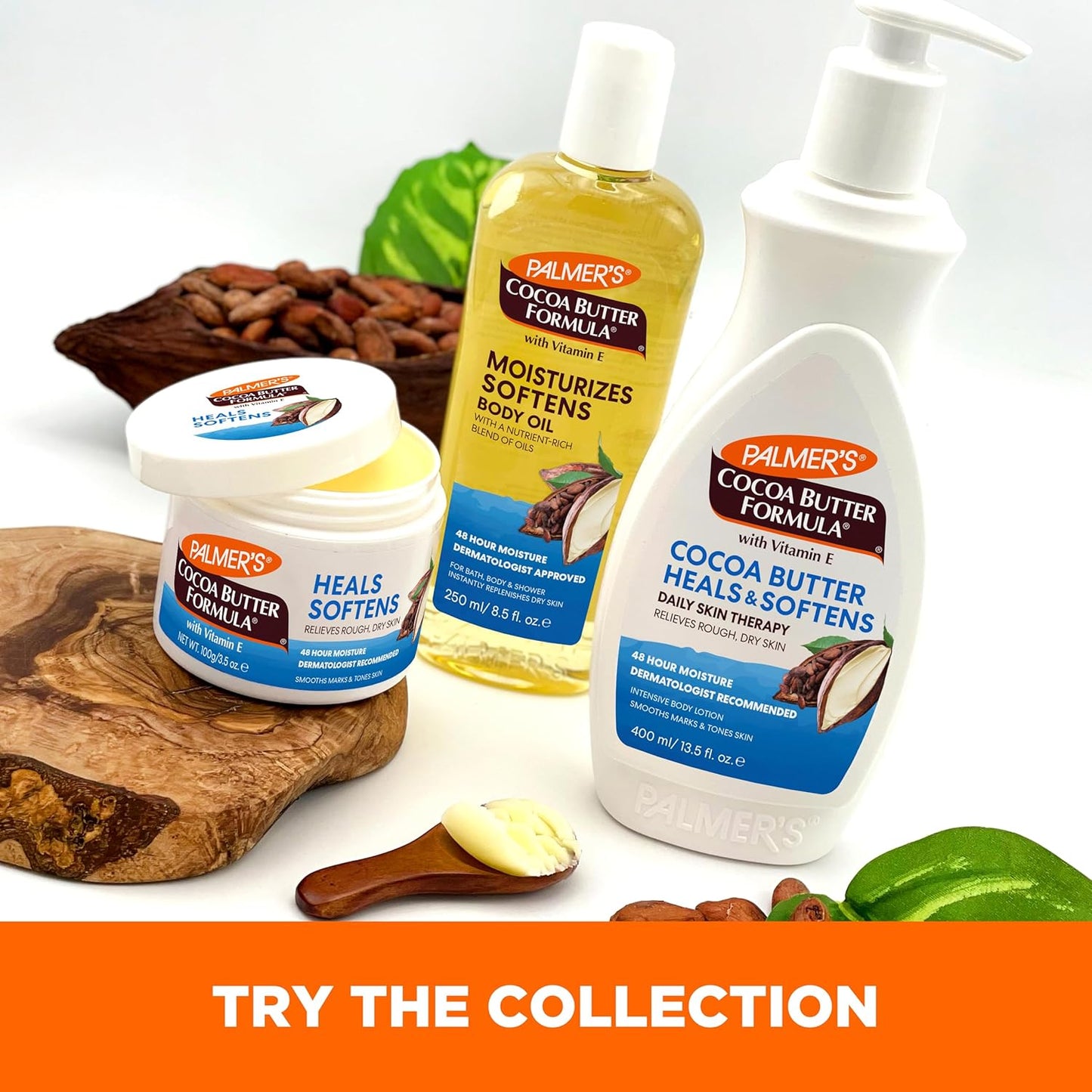 Palmer's Cocoa Butter Formula Daily Skin Therapy Cocoa Butter Body Lotion for Dry Skin , 48HR Moisture - (13.5 Oz) Pack of 2