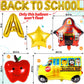 20Pcs Back to School Welcome School Bus Foils Balloons - Party Decoration