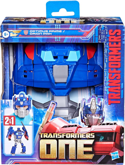 Transformers One 2 in 1 Optimus Prime (Orion Pax) 9.9 Inch Robot Action Figure, Converts to Mask, Interactive Toys for Boys and Girls Ages 6 and Up