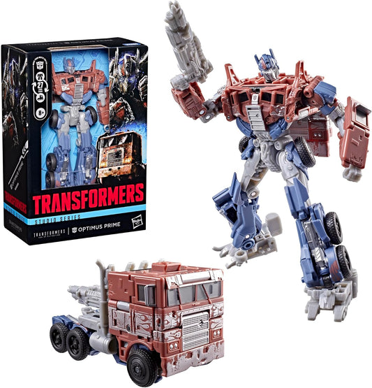 Transformers 6.75-Inch Studio Series Optimus Prime, Age of Extinction Voyager Class  Converting Action Figure, Robot Toys (8+)