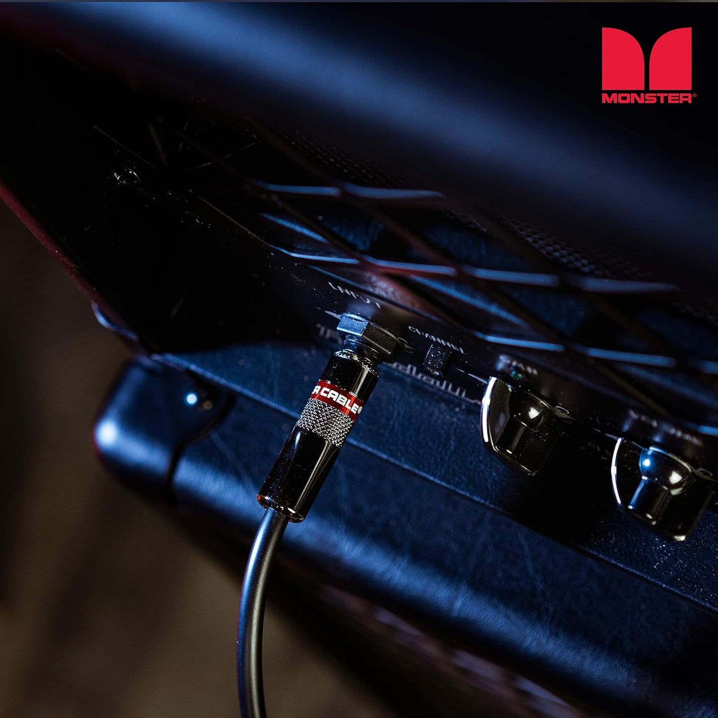 Monster Prolink Classic Instrument Guitar Cable - 6 ft Straight to Straight Instrument Cable. All Metal & Duraflex Outer Jacket. 90% Copper Braided Shield Monster Instrument Cable