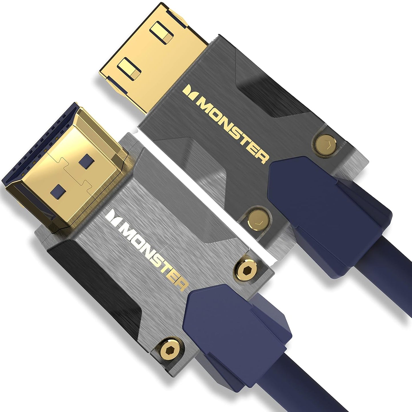 Monster M-Series 3000 Gesertifiseerde Premium 8K Hoëspoed HDMI-kabel - 2.1, 4K 120Hz HDMI-kabel, 48 Gbps - HDMI-kabels vir Apple TV, Roku, Smart TV, Skootrekenaar, Monitor - 9.8 vt
