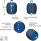 Ultimate Ears WONDERBOOM 4 Outdoor Speakers Bluetooth Waterproof with Big Bass & 360-Degree Sound, Dustproof Floating Wireless Speaker, 131ft Range - Blue