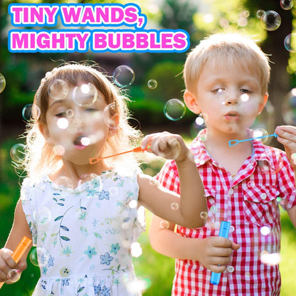 Bulk Bubble Toys Prizes - (200 PCS) Mini Bubble Wands Party Favors