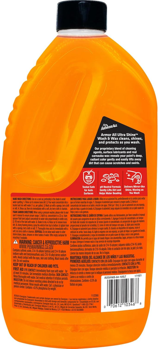 Armor All Ultra Shine Car Wash and Wax-skoonmaakmiddel - (64 FL Oz)