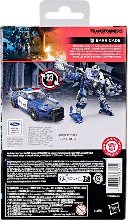 Transformers Studio Series The Last Knight Barricade Deluxe Class 4.5-Inch Converting Action Figure, Robot Toys for Ages 8+