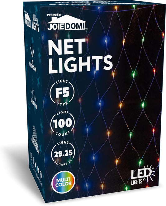 100 LED 4.5ft x 6.5ft Christmas Net Lights Decorations - (Multicolor)