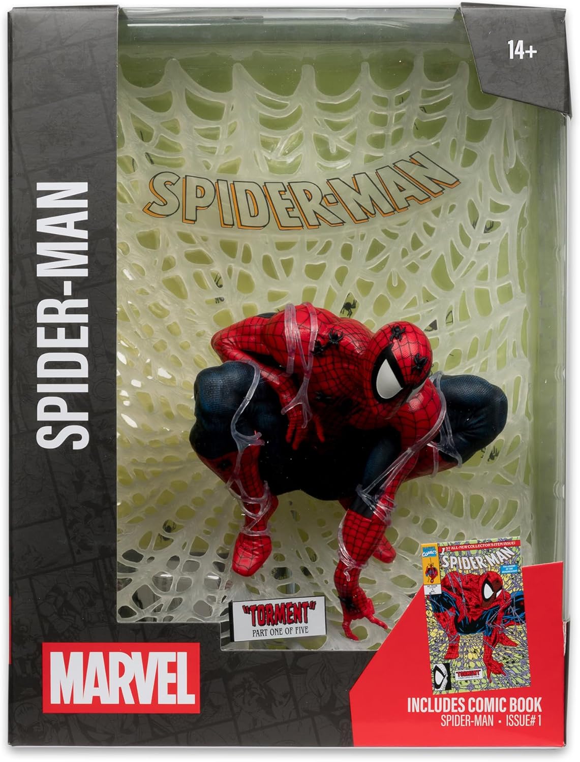 McFarlane Toys - Marvel Spider-Man Scale Collectible with Scene (Spider-Man )